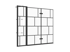 Sale Aquabatos Badewannenaufsatz 3 tlg. Duschwand 150 x 140 cm Badewannenfaltwand Faltwand Glaswand für Badewanne mit Festteil Duschtrennwand Glas Dusche