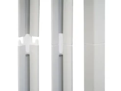 AR Shelving Eckregal Erweiterungmodul Rivet Style 48 x 70 x 40 cm Grauweiß FSC®