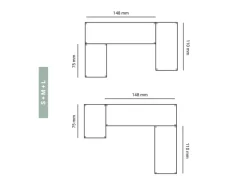 AR Shelving Lebensmittelregal Gastronorm L 180 cm x 150 cm x 50 cm