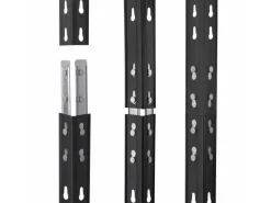 Outlet AR Shelving Rivet Eck-Schwerlastregal 180 x 90 x 45 cm 4 Böden Anthrazit FSC®