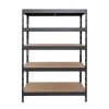 Discount AR Shelving Rivet Schwerlastregal 180 x 120 x 60 cm 5 Böden Anthrazit FSC®
