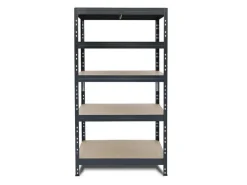 AR Shelving Rivet Schwerlastregal 180 x 90 x 60 cm 5 Böden Anthrazit FSC®