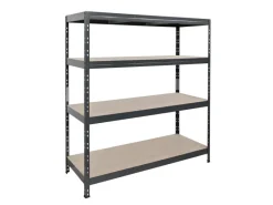 Discount AR Shelving Rivet Schwerlastregal 180 x 150 x 45 cm 4 Böden Anthrazit FSC®