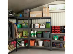 Sale AR Shelving Rivet Set 180 x 180 x 210 x 45 cm mit 4 HDF-Böden Anthrazit