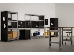 AR Shelving Schwerlast-Steckregal Bullrack Rivet Verzinkt 200 x 100 x 60 cm FSC®