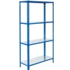 Online AR Shelving Steckregal Blau & Verzinkt 250 x 60 x 30 cm 4 Böden 180 kg