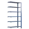 AR Shelving T Profile Zusatzmodul Blau & Verzinkt 250x80x30 cm 6 Böden 180 kg