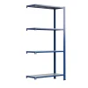 AR Shelving T Profile Zusatzmodul Blau & Verzinkt 200x80x30 cm 4 Böden 180 kg