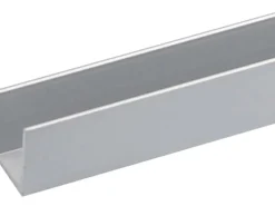 Outlet Arcansas U-Profil Aluminium 21 mm x 21 mm x 1.000 mm Silber