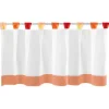 Arsvita Bistrogardine mit Schlaufen 150 cm x 45 cm Orange Rot