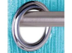 Arsvita Fadenvorhang Trennvorhang Dekoschal Gardine Metall-Optik Ösen 140 cm x 250 cm