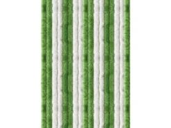 Discount Arsvita Flauschvorhang Flauschgardine Vorhang 100 cm x 200 cm Unistreifen Grün Weiß