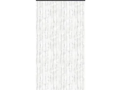 Arsvita Flauschvorhang Flauschgardine Vorhang 100 cm x 200 cm Unistreifen Weiß