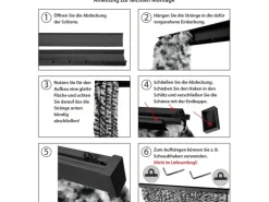 Arsvita Flauschvorhang Flauschgardine Vorhang 120 cm x 200 cm Unistreifen Braun