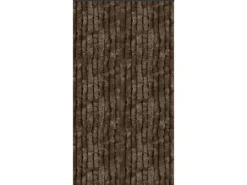 Arsvita Flauschvorhang Flauschgardine Vorhang 90 cm x 220 cm Unistreifen Braun