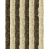 New Arsvita Flauschvorhang Flauschgardine Vorhang 56 cm x 185 cm Unistreifen Beige Braun