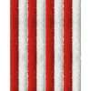 Hot Arsvita Flauschvorhang Flauschgardine Vorhang 120 cm x 200 cm Unistreifen Rot Weiß