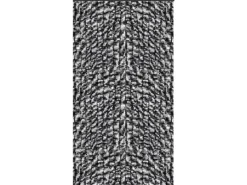 Best Arsvita Flauschvorhang Flauschgardine Vorhang 56 cm x 185 cm Unistreifen Anthrazit Schwarz