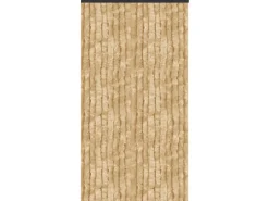 Arsvita Flauschvorhang Flauschgardine Vorhang 100 cm x 220 cm Unistreifen Beige