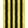 Arsvita Flauschvorhang Flauschgardine Vorhang 140 cm x 220 cm Unistreifen Schwarz Gelb