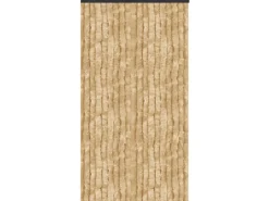 Clearance Arsvita Flauschvorhang Flauschgardine Vorhang 90 cm x 200 cm Unistreifen Beige