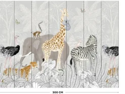 Art for the Home Fototapete Kids jungle 280 x 300 cm