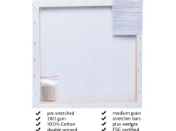 Best Artina Akademie Keilrahmen 40x40cm FSC 5tlg