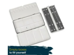 Artina Colaro Leerkasten für Aquarellfarbe mit 48 Näpfen