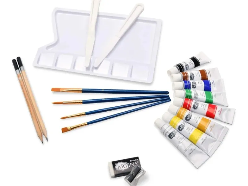 Hot Artina Corsica Malset mit Paris Staffelei Mehrfarbig