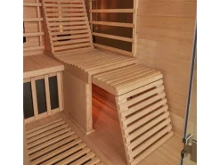 Artsauna Infrarotkabine Helsinki 150 mit Dual Technology Schwarz