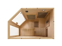 Discount Artsauna Infrarotkabine Wärmekabine Esbjerg mit Triplex Heizsystem und Hemlockholz