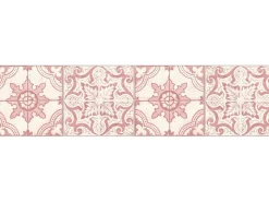 Clearance AS-Creation A.S. Création Borte selbstklebend Fliese 5 m x 13 cm Rot-Weiß