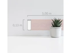 AS-Creation A.S. Création Borte selbstklebend Wellenmuster 5 m x 13 cm Rosa