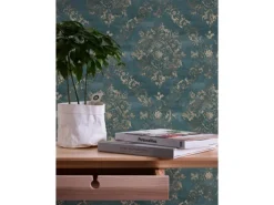 AS-Creation A.S. Création Vliestapete Barock Ornament Grün Blau Vintage FSC®