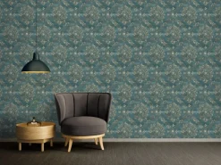 AS-Creation A.S. Création Vliestapete Barock Ornament Grün Blau Vintage FSC®