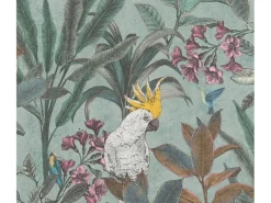 AS-Creation A.S. Création Vliestapete Dschungelmotiv in Grün, Pink und Braun 10,05 x 0,53 m