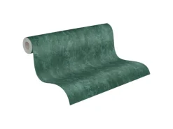 Discount AS-Creation A.S. Création Vliestapete Rostoptik Dunkelgrün leicht Glanz leicht Strukt. FSC®