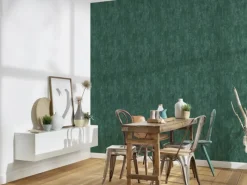 Discount AS-Creation A.S. Création Vliestapete Rostoptik Dunkelgrün leicht Glanz leicht Strukt. FSC®