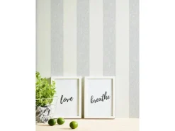 Discount AS-Creation A.S. Création Vliestapete Streifen Hellgrau Grau-Weiß