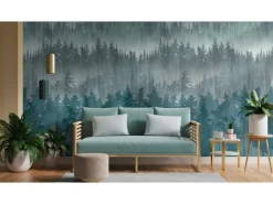 AS-Creation A.S. Creation Fototapete Wald 1,59 m x 2,8 m Blau-Grau FSC®