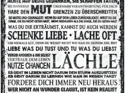 AS-Creation A.S. Creation Pop.up-Panel Sprüchemotiv Schwarz-Weiß