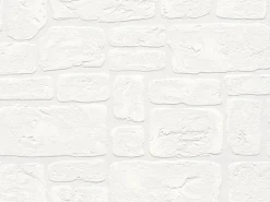 New AS-Creation A.S. Creation Strukturprofiltapete Dekora Natur Stein Weiß FSC®