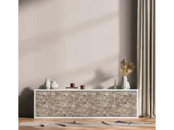 AS-Creation AS Creation Tapete Pop Up Panel Selbstklebend Steine 250 x 52 cm Braun-Grau FSC®