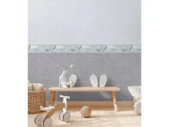 AS-Creation A.S. Creation Vlies-Bordüre Waldtiere 5 m x 0,17 m Grün-Weiß-Braun FSC®