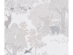 Outlet AS-Creation A.S. Creation Vliestapete Waldtiere 10,05 m x 0,53 m Braun-Creme FSC® Creme-Braun