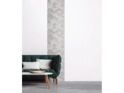 AS-Creation 3D-Panel Pop up Grafikmuster 250 cm x 52 cm Grau-Weiß