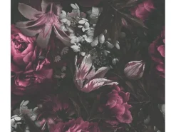 Best AS-Creation 3D-Panel Pop up Floral 250 cm x 52 cm Schwarz-Lila