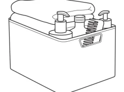 Curver Aufbewahrungsboxen Style 3-er Set Creme S + M + L