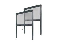 Best Avosdim Insektenschutzrollo 2er Set Aluminium 80cm x 130cm Anthrazitgrau