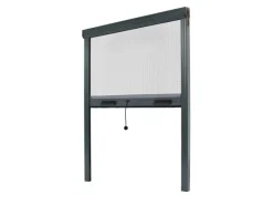 Best Avosdim Insektenschutzrollo 2er Set Aluminium 80cm x 130cm Anthrazitgrau